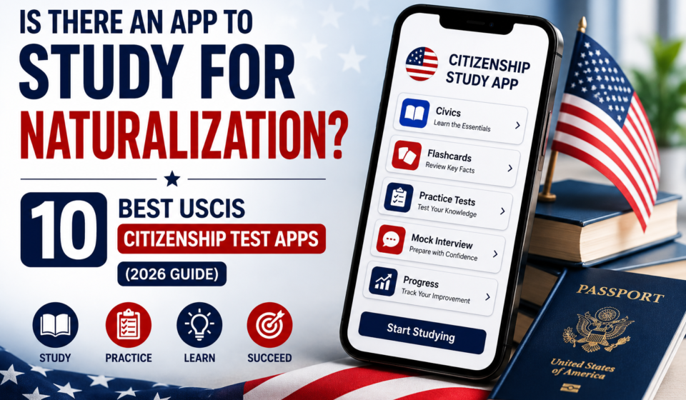 Is There an App to Study for Naturalization? Best USCIS Citizenship Test Apps 2026